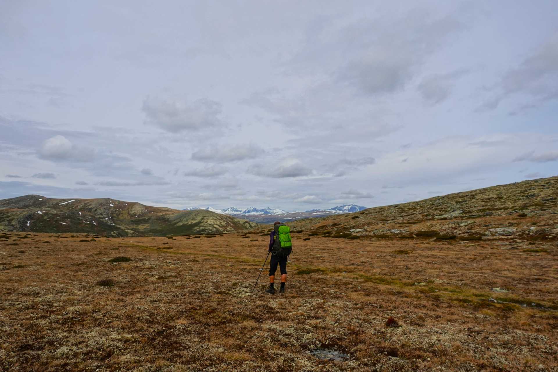 Tjønnsæterfjellet inn mot Rondane (dag 19 av 45).