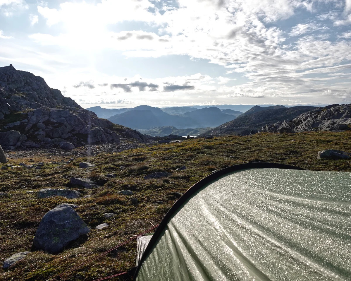Dugg på teltduken